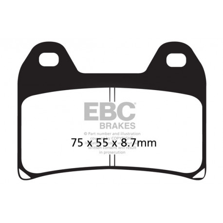 EBC brakes Moto EBC Brake pads Semi-Sintered FA244V | races-shop.com