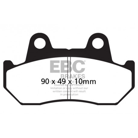 EBC brakes Moto EBC Brake pads Semi-Sintered FA069/2V | races-shop.com