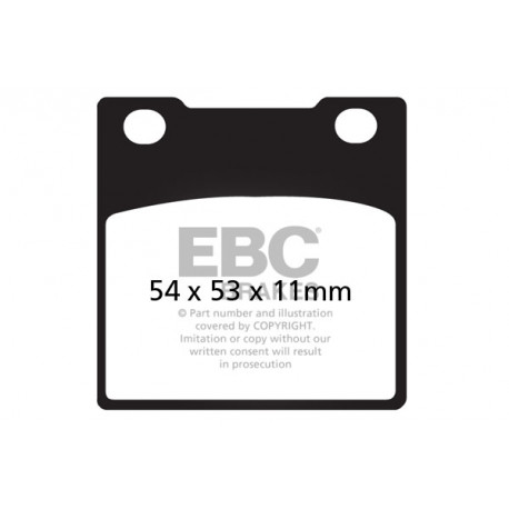 EBC brakes Moto EBC Brake pads Semi-Sintered FA045V | races-shop.com