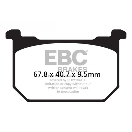 EBC brakes Moto EBC Brake pads Semi-Sintered FA069/3V | races-shop.com