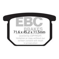 EBC Brake pads V Semi-Sintered FA065V
