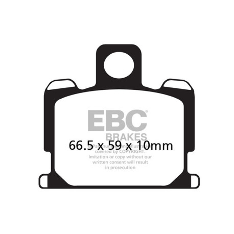 EBC brakes Moto EBC Brake pads V Semi-Sintered FA070V | races-shop.com