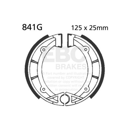 EBC brakes Moto EBC Brake Shoes Grooved 841G | races-shop.com