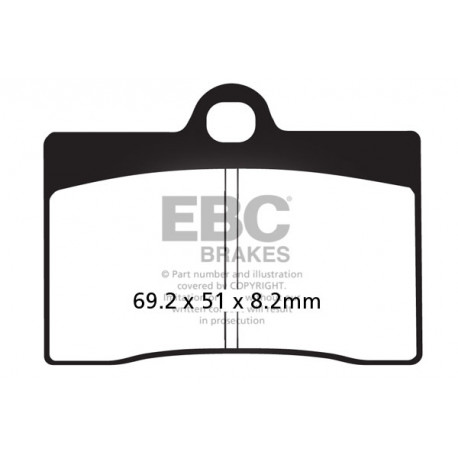 EBC brakes Moto EBC Brake pads Double-H Sintered FA095HH | races-shop.com