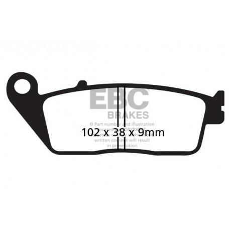 EBC brakes Moto EBC Brake pads Sintered FA142HH | races-shop.com