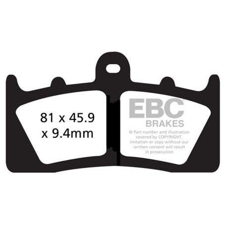 EBC brakes Moto EBC Brake pads Double-H Sintered FA613HH | races-shop.com