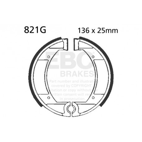 EBC brakes Moto EBC Brake pads Sintered 821G | races-shop.com