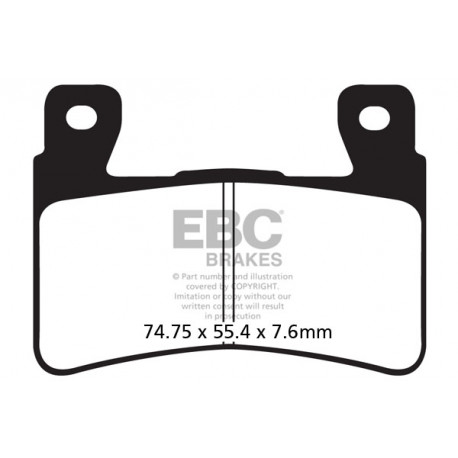 EBC brakes Moto EBC Brake pads Sintered FA296HH | races-shop.com
