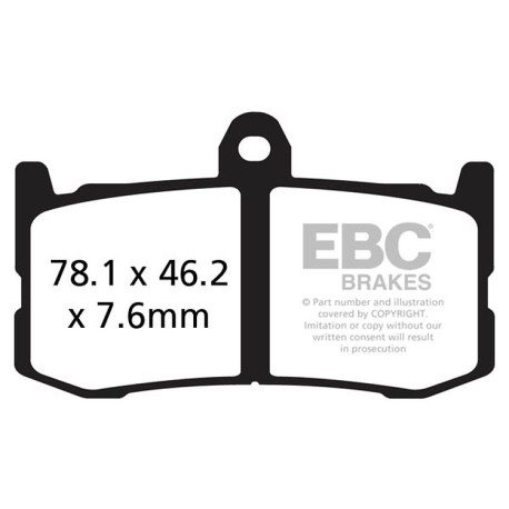 EBC brakes Moto EBC Brake pads Double-H Sintered FA491HH | races-shop.com