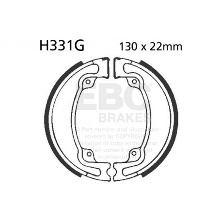 EBC brakes Moto EBC Brake Shoe Grooved H331G | races-shop.com