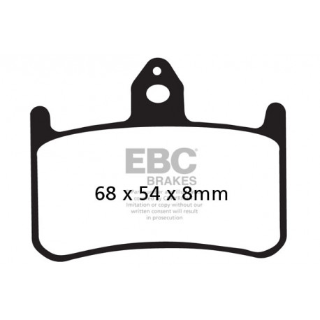 EBC brakes Moto EBC Brake pads Double-H Sintered FA187HH | races-shop.com