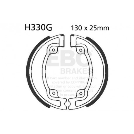 EBC brakes Moto EBC Brake Shoe Grooved H330G | races-shop.com