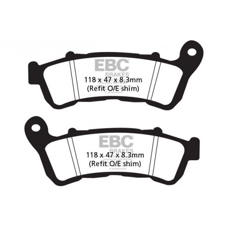 EBC brakes Moto EBC Brake pads Sintered FA388HH | races-shop.com