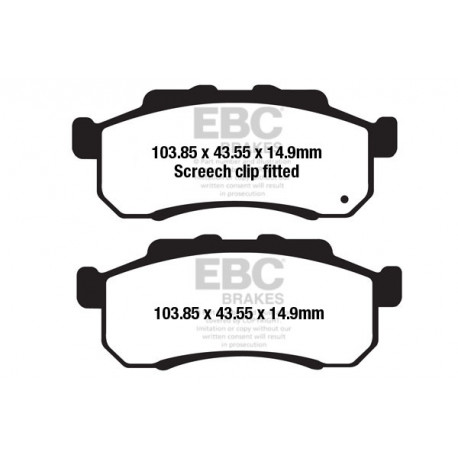 EBC brakes Moto EBC Brake pads Sintered FA712R | races-shop.com