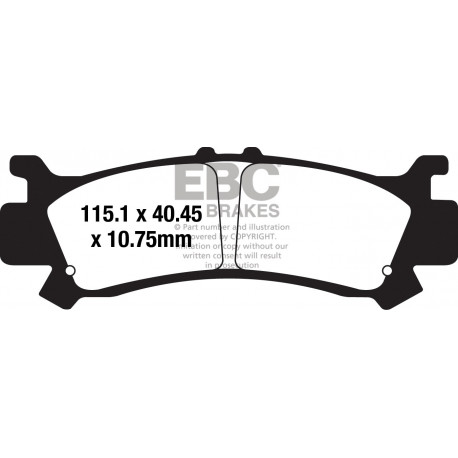 EBC brakes Moto EBC Brake pads Sintered FA069/3HH | races-shop.com