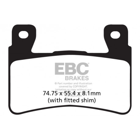 EBC brakes Moto EBC Brake pads Double-H Sintered FA265HH | races-shop.com