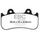 EBC brakes Moto EBC Brake pads Sintered FA216/3HH | races-shop.com