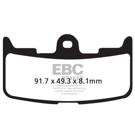 EBC brakes Moto EBC Brake pads Sintered FA345HH | races-shop.com