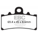EBC brakes Moto EBC Brake pads EPFA EPFA433/4HH | races-shop.com