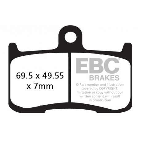 EBC brakes Moto EBC Brake pads EPFA EPFA435/4HH | races-shop.com
