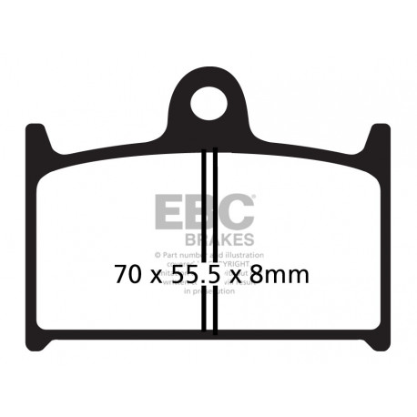 EBC brakes Moto EBC Brake pads EPFA Extreme Pro Sintered EPFA145HH | races-shop.com