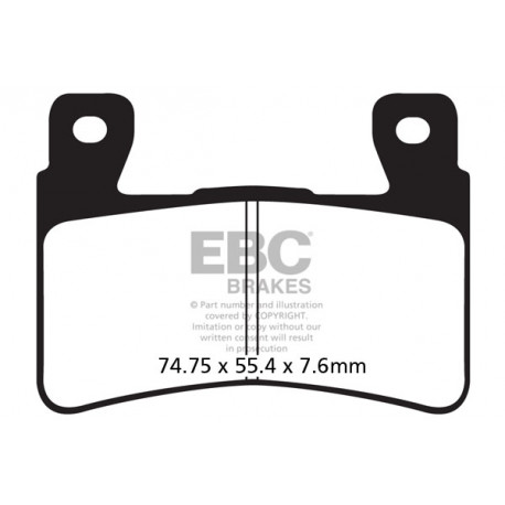 EBC brakes Moto EBC Brake pads GPFAX Sintered Race GPFAX296HH | races-shop.com