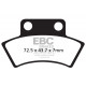 EBC brakes Moto EBC Brake pads Organic FA232TT | races-shop.com