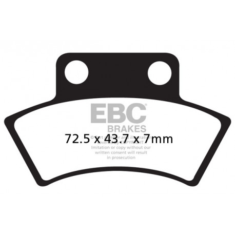 EBC brakes Moto EBC Brake pads Organic FA232TT | races-shop.com