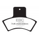 EBC brakes Moto EBC Brake pads Organic FA270TT | races-shop.com