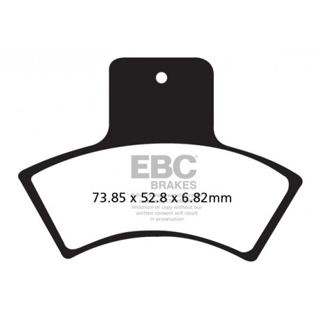 EBC brakes Moto EBC Brake pads Organic FA270TT | races-shop.com