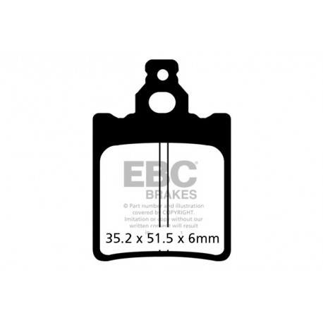 EBC brakes Moto EBC Brake pads Organic FA337TT | races-shop.com