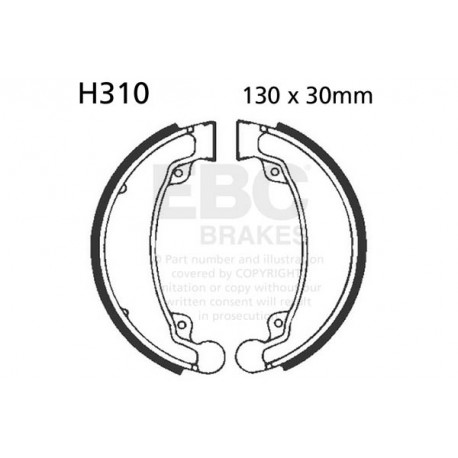 EBC brakes Moto EBC Brake Shoe Organic H310 | races-shop.com