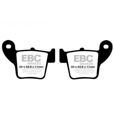 EBC brakes Moto EBC Brake pads Organic FA346TT | races-shop.com