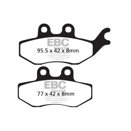 EBC brakes Moto EBC Brake pads Organic SFA374 | races-shop.com