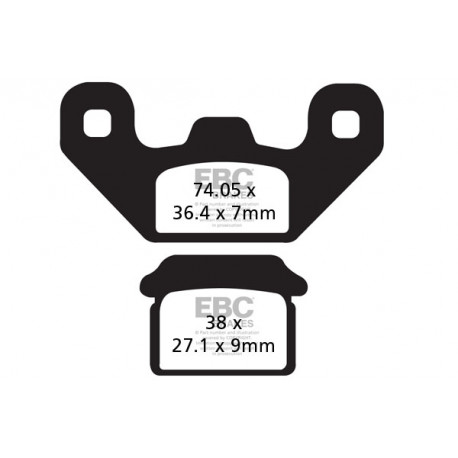 EBC brakes Moto EBC Brake pads Organic FA480 | races-shop.com