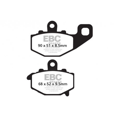 EBC brakes Moto EBC Brake pads Organic FA192 | races-shop.com