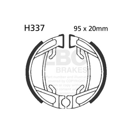 EBC brakes Moto EBC Brake Shoes Plain H337 | races-shop.com
