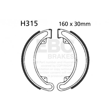 EBC brakes Moto EBC Brake Shoes Plain H315 | races-shop.com