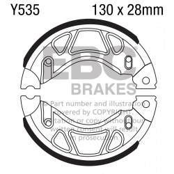EBC Brake Shoes Plain Y535