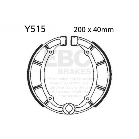 EBC brakes Moto EBC Brake Shoe Organic Y515 | races-shop.com