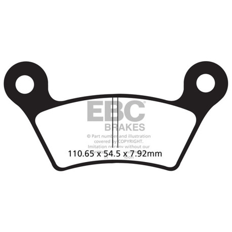 EBC brakes Moto EBC Brake pads Organic FA FA473 | races-shop.com