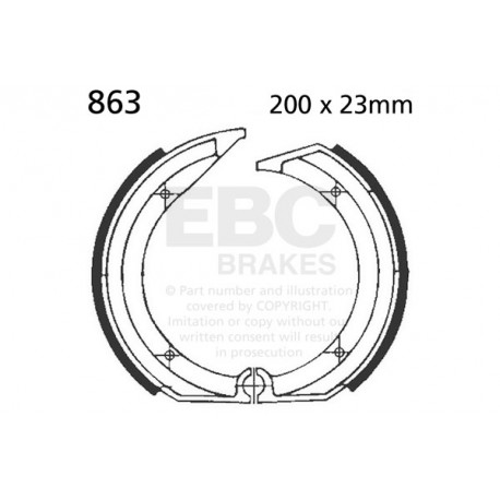 EBC brakes Moto EBC Rear Brake pads Organic 805 | races-shop.com