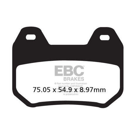 EBC brakes Moto EBC Brake pads Organic FA FA304 | races-shop.com