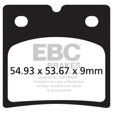 EBC brakes Moto EBC Brake pads Organic FA FA696 | races-shop.com