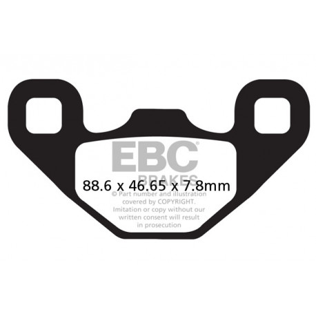 EBC brakes Moto EBC Brake pads FA489R | races-shop.com