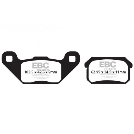 EBC brakes Moto EBC Brake pads FA431R | races-shop.com
