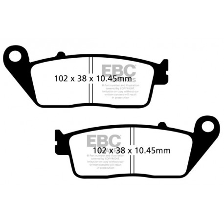 EBC brakes Moto EBC Brake pads SFA608HH | races-shop.com