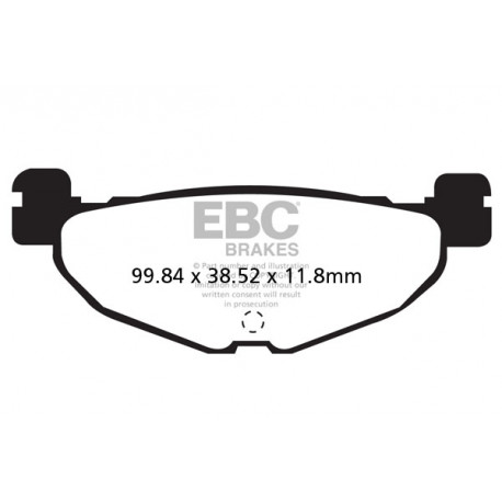 EBC brakes Moto EBC Brake pads SFA408HH | races-shop.com