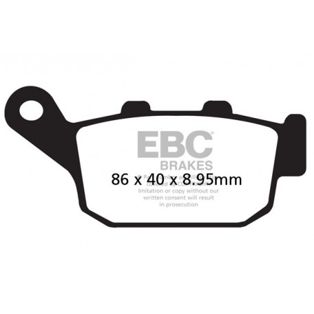 EBC brakes Moto EBC Brake pads FA496HH | races-shop.com