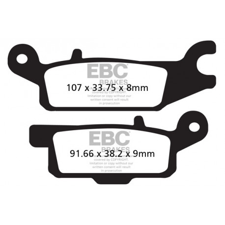 EBC brakes Moto EBC Brake pads FA445R | races-shop.com